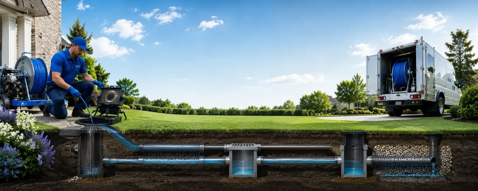 Outdoor drain cleaning information for Woodward, PA